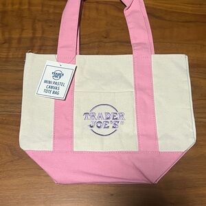 Trader Joe’s Spring Mini Totes PINK- all colors available